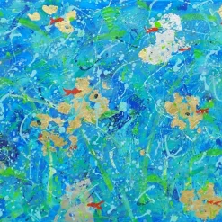 Elisabetta Milan Pesce rosso fortunato Pittura acrilica