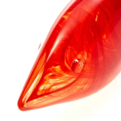 Casarialto Pesce stilizzato medio in vetro di Murano rosso