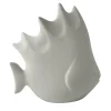 Lineasette Pesce tropicale grande in ceramica grigio