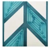 Arcea Handmade Design Piastrella Chi Square verde e bianca