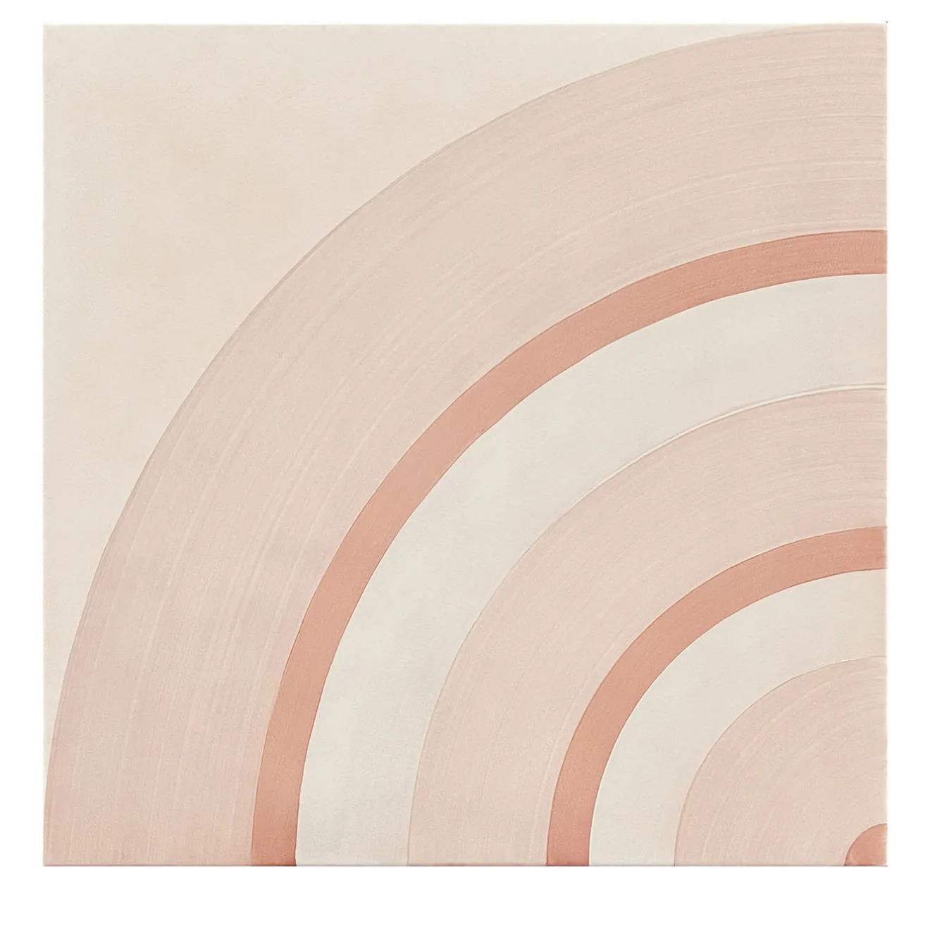 Francesco De Maio Piastrella Geometrie D’Ombra In Ceramica Rosa Motivo Circolare