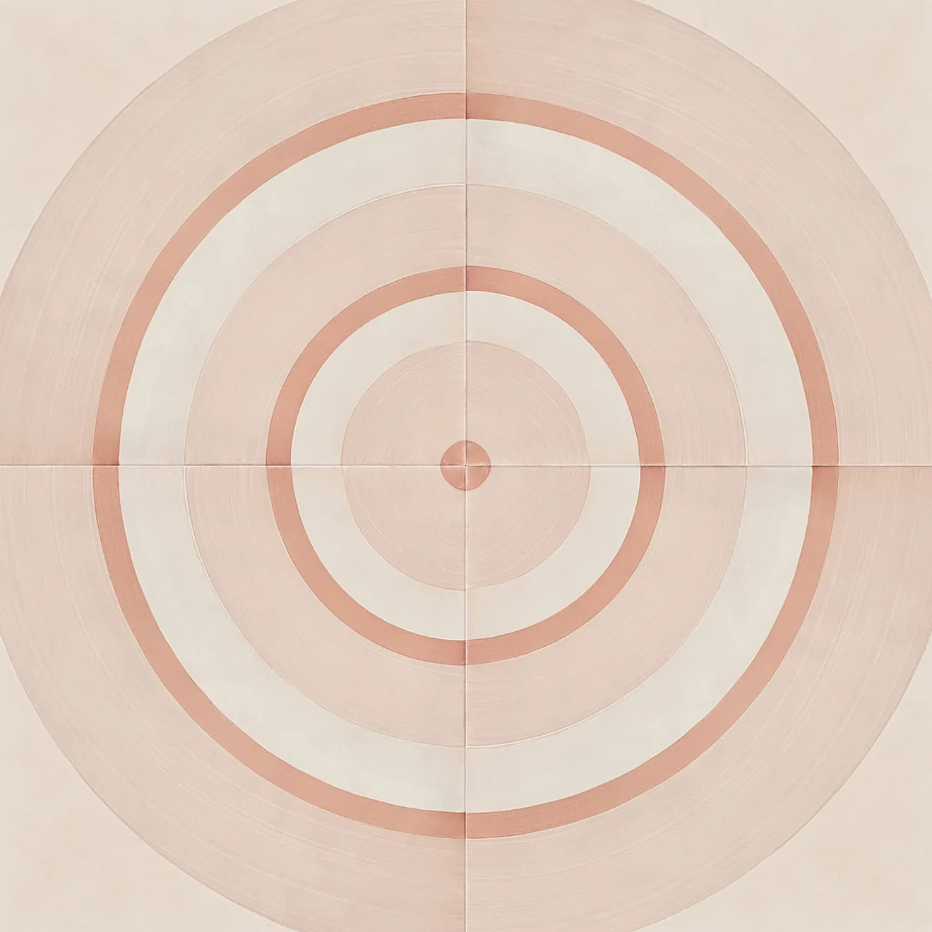 Francesco De Maio Piastrella Geometrie D’Ombra In Ceramica Rosa Motivo Circolare
