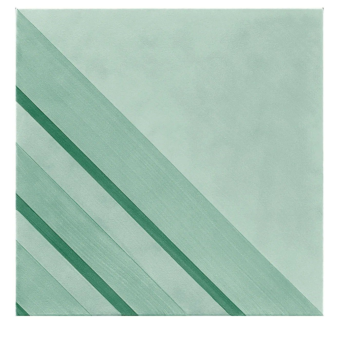 Francesco De Maio Piastrella Geometrie D’Ombra In Ceramica Verde Rame Motivo Triangolare