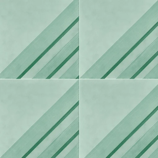 Francesco De Maio Piastrella Geometrie D’Ombra In Ceramica Verde Rame Motivo Triangolare