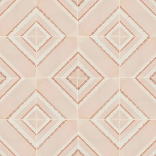 Francesco De Maio Piastrella Geometrie D’Ombra In Ceramica Rosa Cipria Motivo Diagonale
