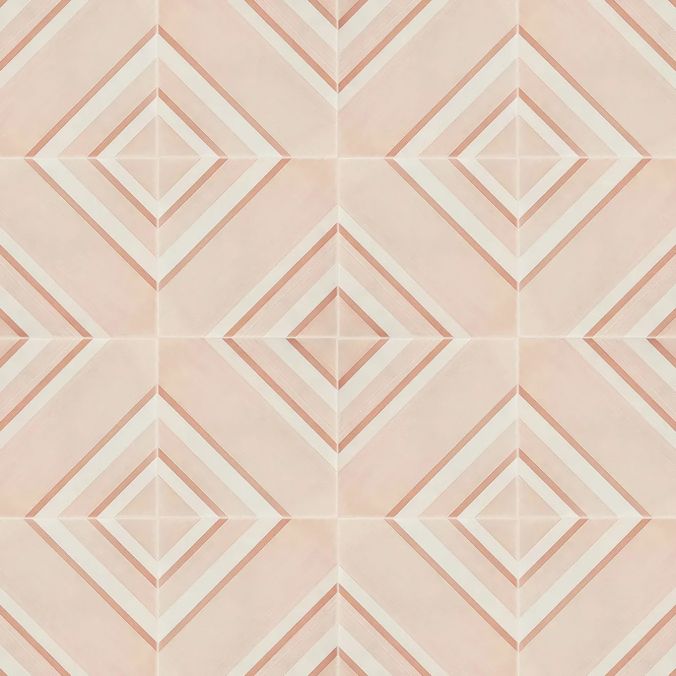 Francesco De Maio Piastrella Geometrie D’Ombra In Ceramica Rosa Cipria Motivo Diagonale