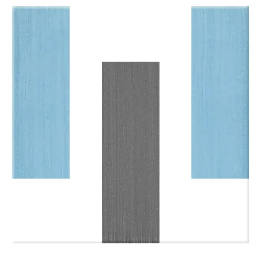 Francesco De Maio Piastrella La Scalinata In Ceramica Azzurro E Grigio Scuro Motivo Geometrico