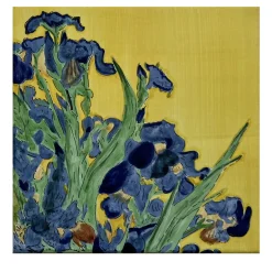 Francesco De Maio Piastrella policroma "Iris" di Van Gogh