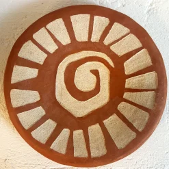 Giovanna La Falce Piatto decorativo in ceramica marrone Eng 1 Terra