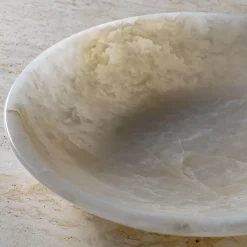 Giovannozzi Marmi Piatto Decorativo in Onice Bianco di Palomba Serafini