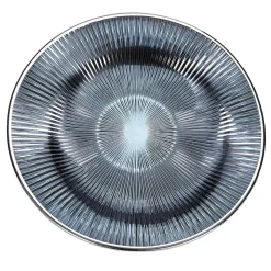 IVV Piatto Decorativo in Vetro Azzurro Lirica