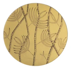 Stefania Dei Rossi Piatto Decorativo Palme Oro