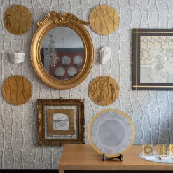 Stefania Dei Rossi Piatto Decorativo Palme Oro