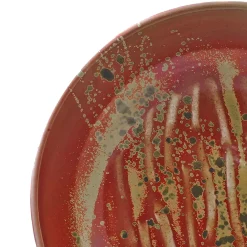 Ceramiche Lega di Martina Scarpa Piatto decorativo Rosso Fantasia