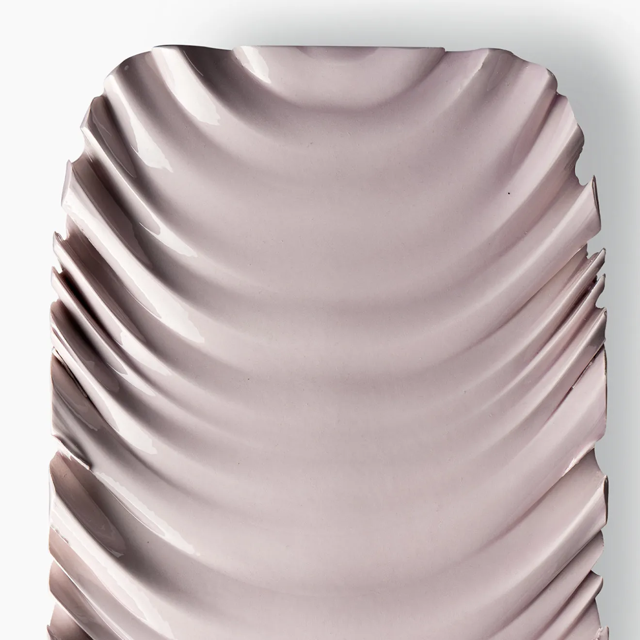 Bitossi Ceramiche Piatto Decorativo Viola Trasparente di Aldo Londi