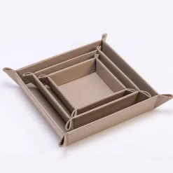 Foglizzo 1921 Picasso Seta Beige Svuotatasche Grande