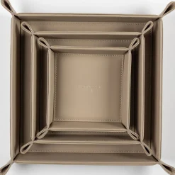 Foglizzo 1921 Picasso Seta Beige Svuotatasche Grande