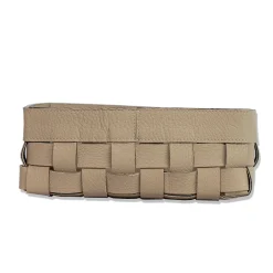Cassigoli Piccola Cesta Bottega in Pelle Beige