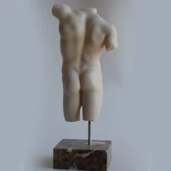 Todini Sculture Piccola scultura di torso maschile in marmo