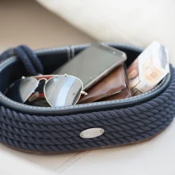 Marricreo Piccola videopoche ovale blu