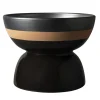Bitossi Ceramiche Piccolo centrotavola nero di Ettore Sottsass