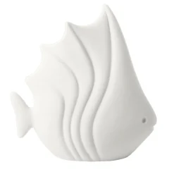 Lineasette Piccolo pesce tropicale in ceramica bianca
