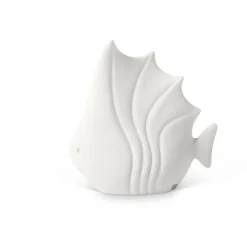 Lineasette Piccolo pesce tropicale in ceramica bianca
