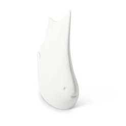 Lineasette Piccolo pesce tropicale in ceramica bianca