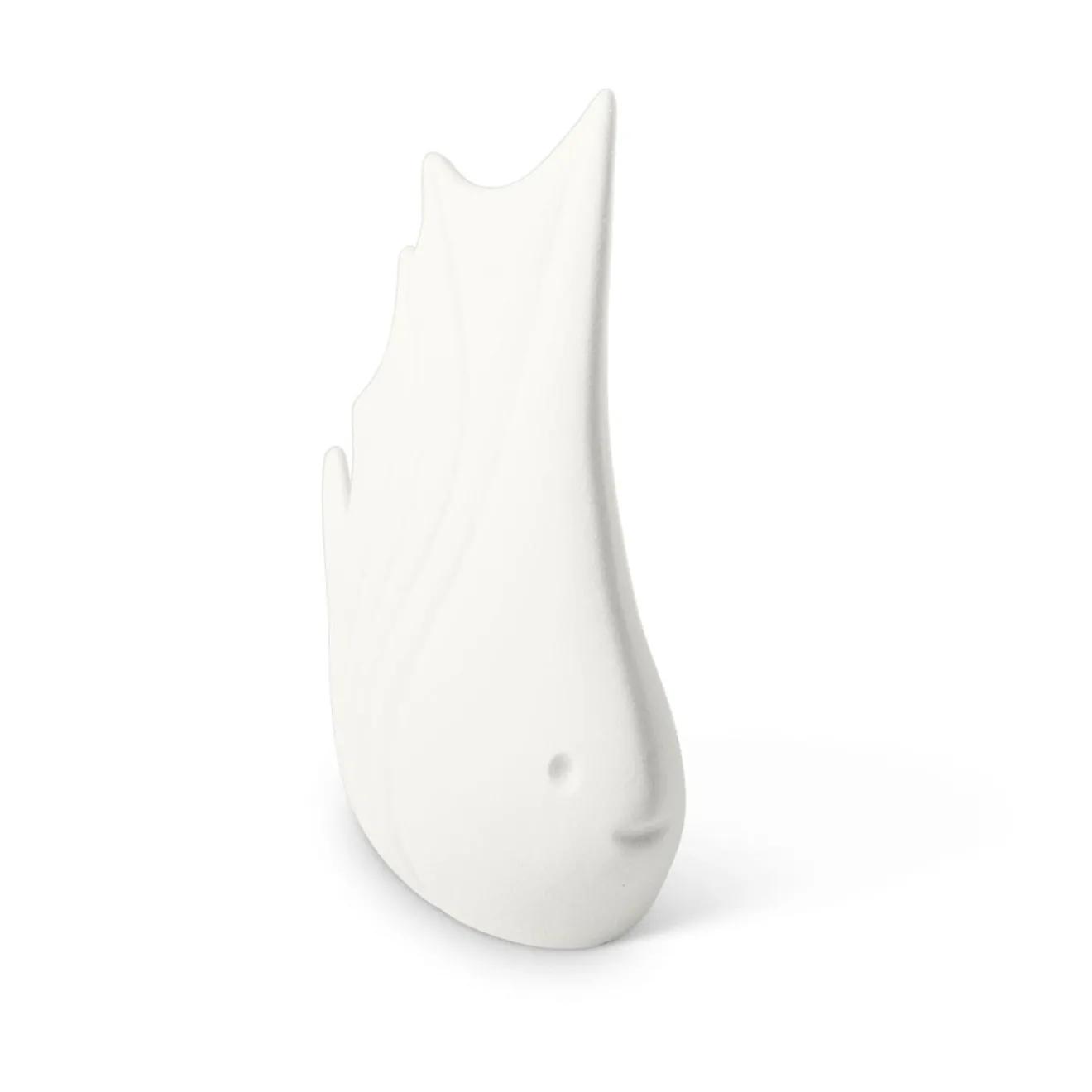 Lineasette Piccolo pesce tropicale in ceramica bianca