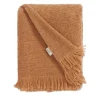 Jwana Hamdan Plaid in bouclè di cammello