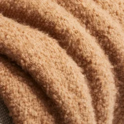 Jwana Hamdan Plaid in bouclè di cammello