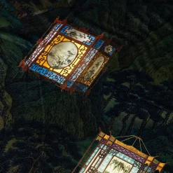 Grand Tour by Vito Nesta Plaid in velluto con Lanterne Cinesi