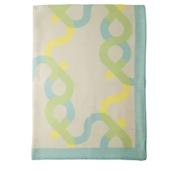 altreforme Plaid Signature In Lana e Cashmere Menta