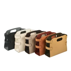 ADJ Style Porta riviste in Panna Cotta e cuoio bianco