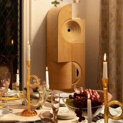 Aina Kari Portacandele a nodo in ambra veneziana