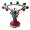 Ceramiche De Simone Portacandele a quattro bracci in ceramica