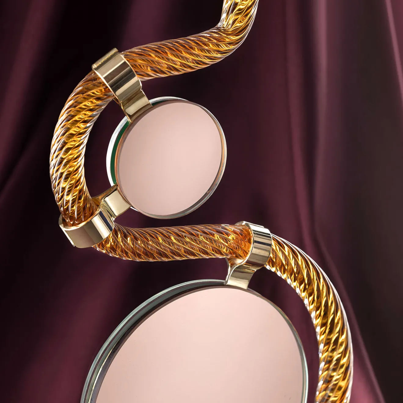 Aina Kari Portacandele Double-Face Oro "I 4 Ponti sul Canal Grande"