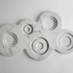 Lithea Portacandele rotondo bianco di Fabio Fazio