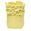 Vittorio Passaro Portacandele Soffio in Porcellana Giallo