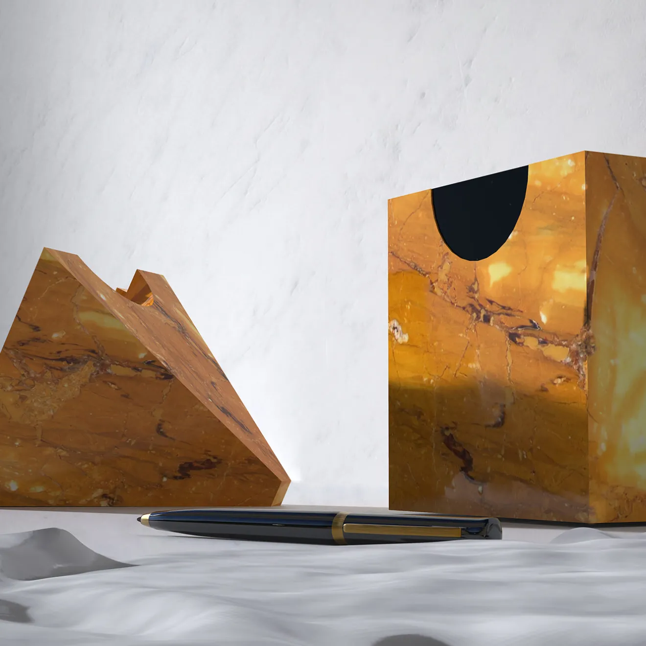 Carcino Design Portagioie Nostalgia in marmo giallo