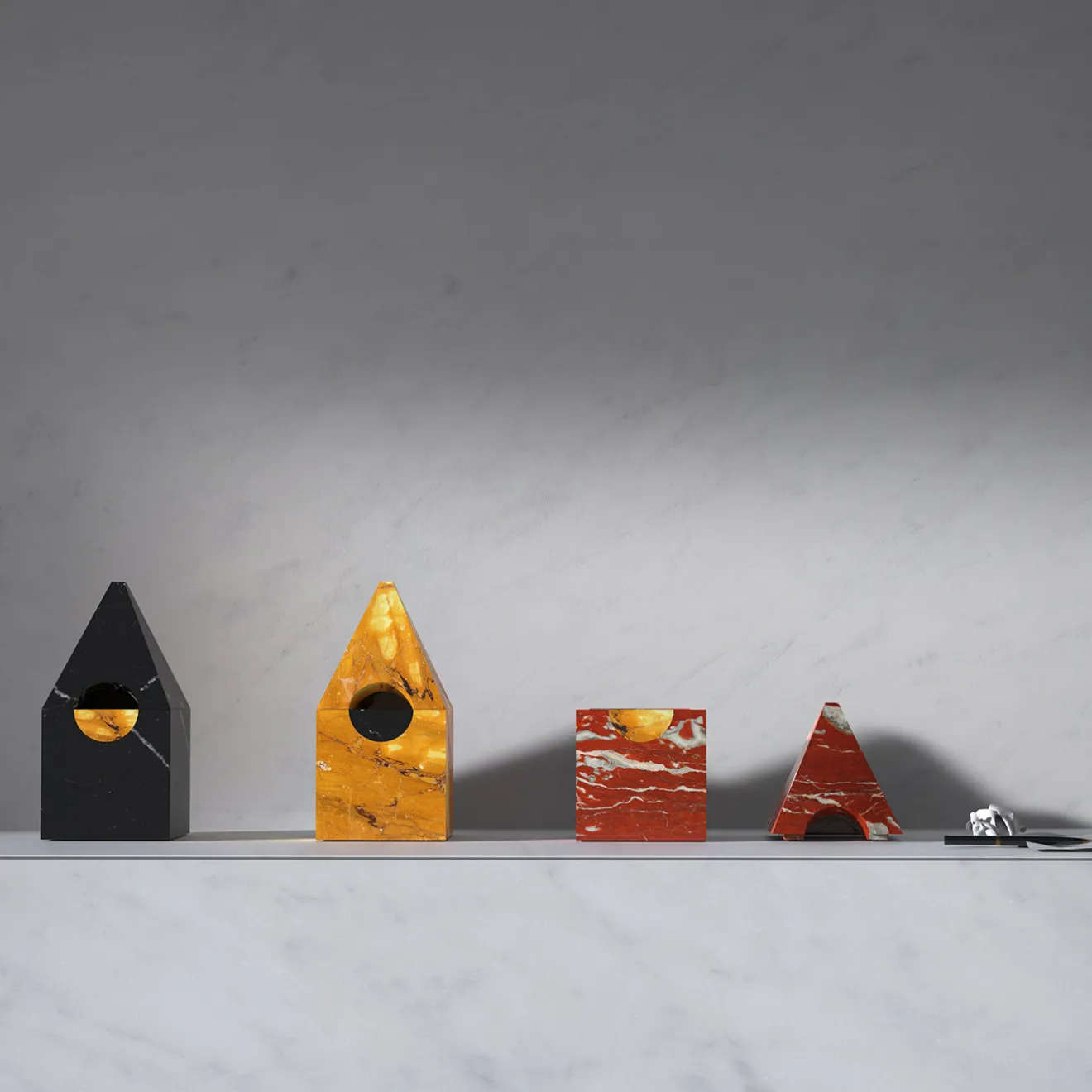 Carcino Design Portagioie Nostalgia in marmo giallo