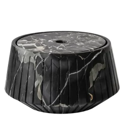 FiammettaV Home Collection Portaoggetti a righe in marmo Portoro