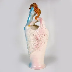 Alessandro Iudici Portaombrelli Leda e il Cigno in ceramica