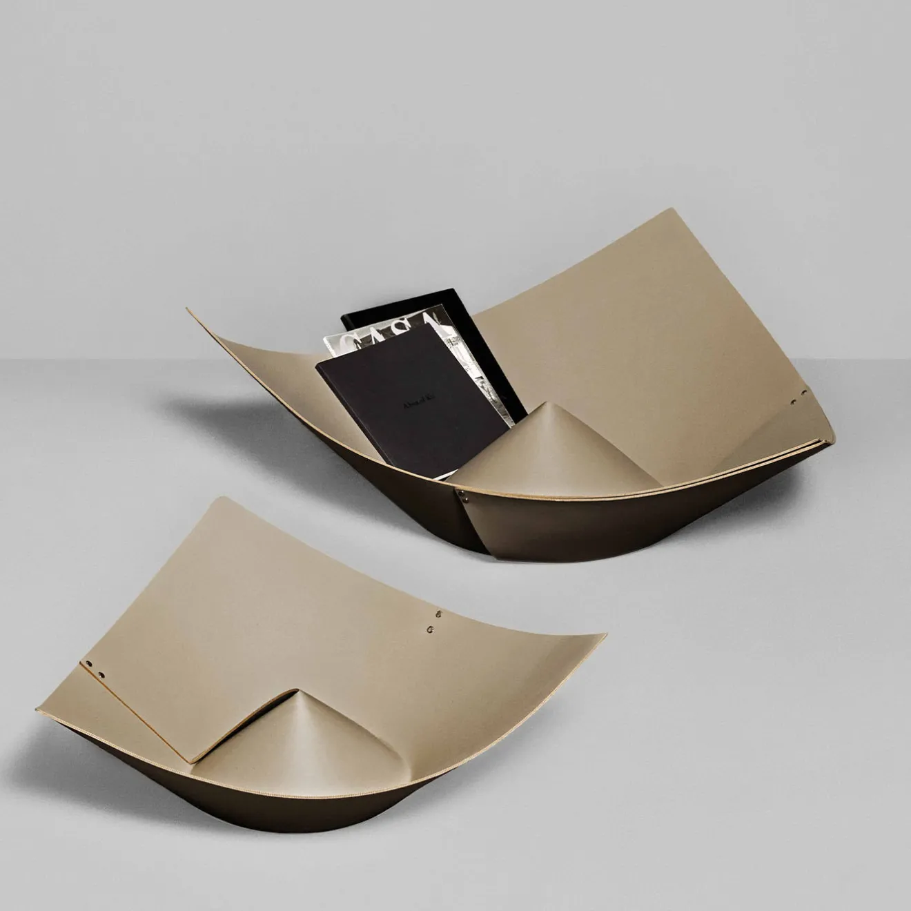 Pinetti Portariviste in pelle beige Sombrero