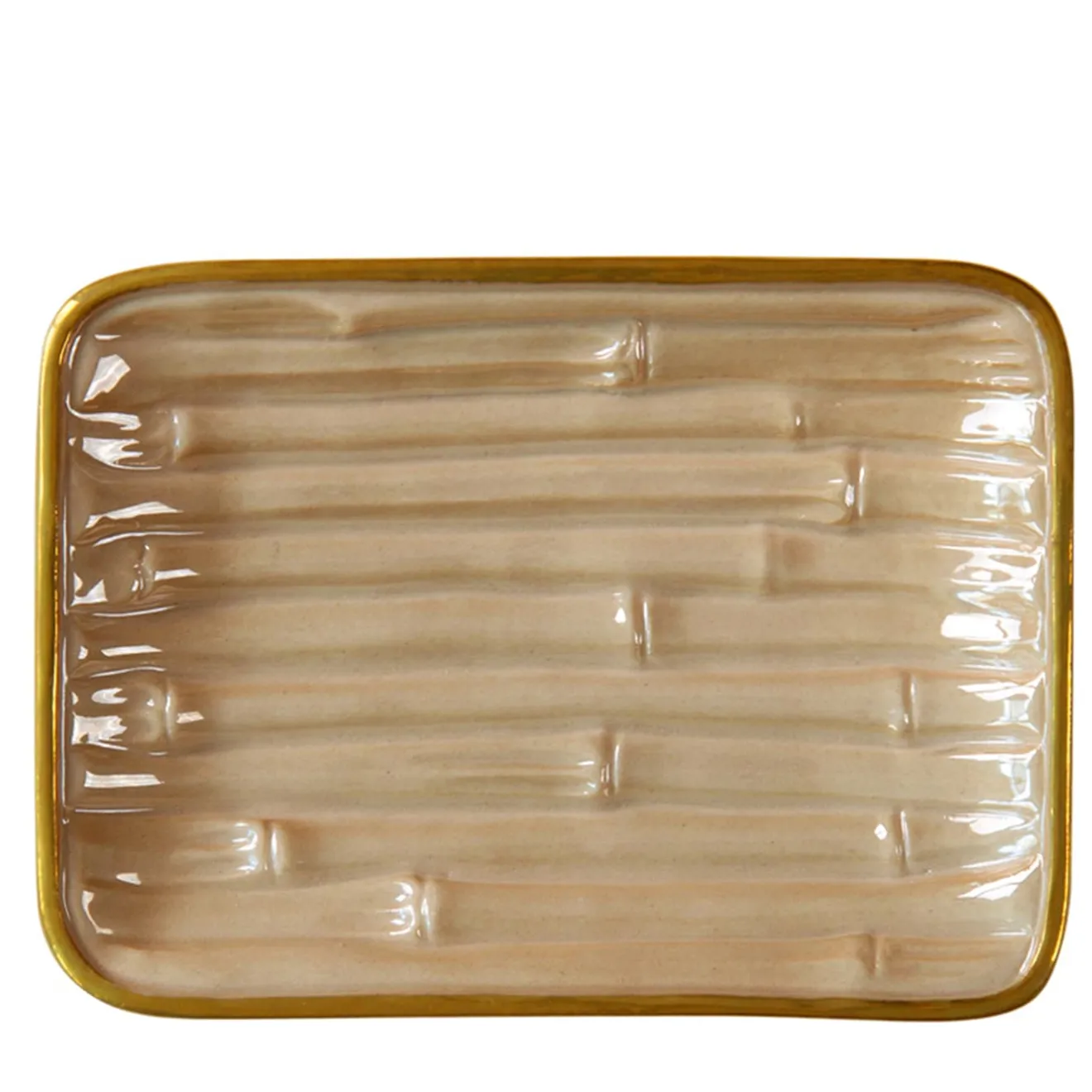 Villari PORTASAPONE IN BAMBÙ - BEIGE