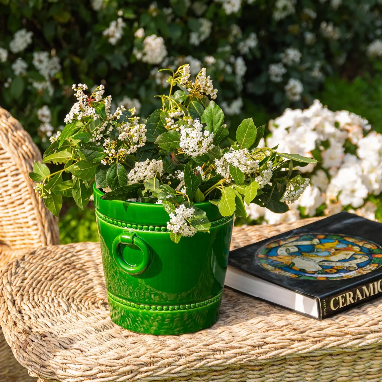 Romarin Portavaso decorativo Seau À Glace verde