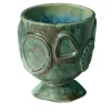 Raffaella Bandera Portavaso piccolo in ceramica verde Acini