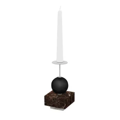 Nunzia Ponsillo Raccontami Emperador Dark, portacandele bianco e nero