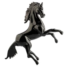 Officine di Murano 1295 Rampante Scultura zoomorfa nera