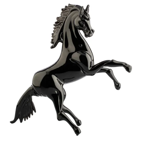 Officine di Murano 1295 Rampante Scultura zoomorfa nera